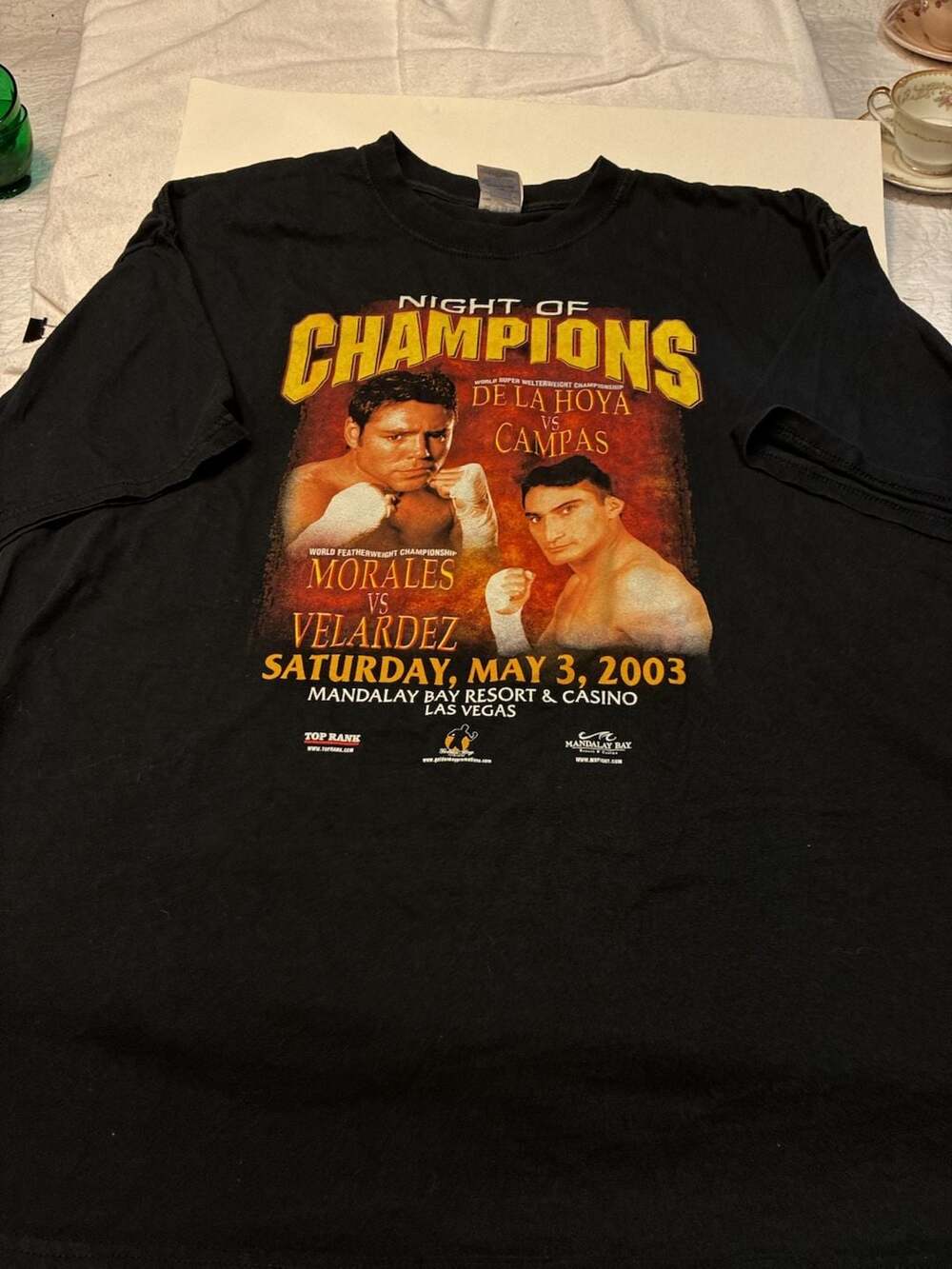 Vintage 2003 Oscar De La Hoya vs. Luis Ramon Campas Night of Champions Boxing Ev